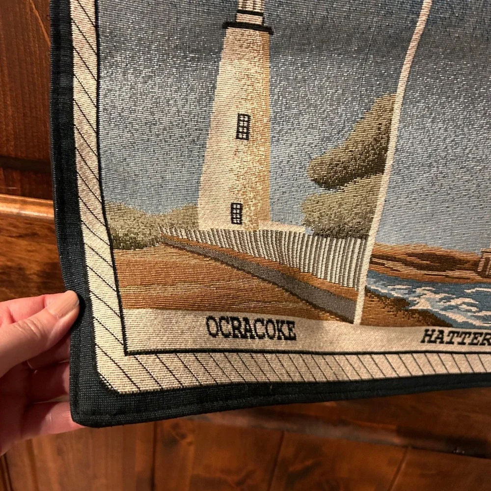 North‎ Carolina Lighthouse Tapestry Wall Hanging Coastal Nautical Decor